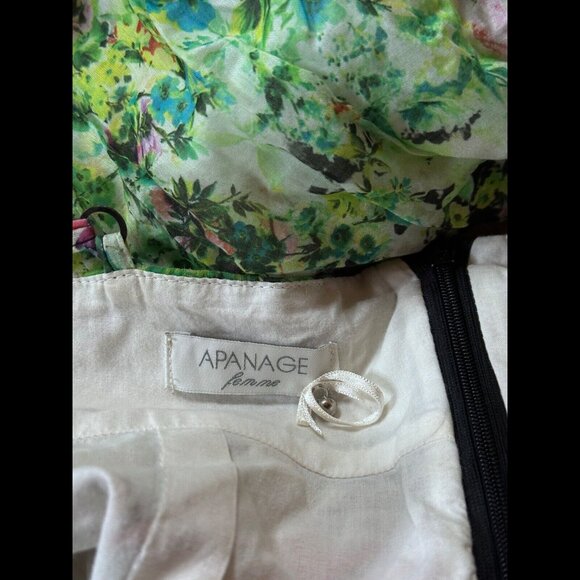 New Apanage Slip Dress US 4 Multicolor Blossom Tie Dye Midi Sleeveless A Line - Picture 6 of 9